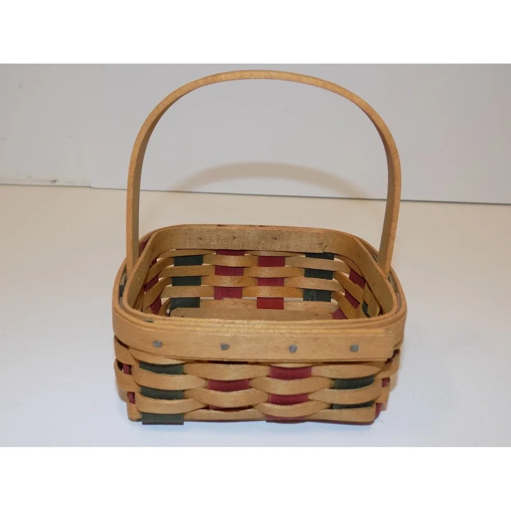 Small Holiday Helper Basket w/ Paprika Liner & Protector 2003 Longaberger